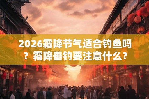 2026霜降节气适合钓鱼吗？霜降垂钓要注意什么？