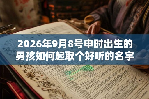 2026年9月8号申时出生的男孩如何起取个好听的名字和五行属性