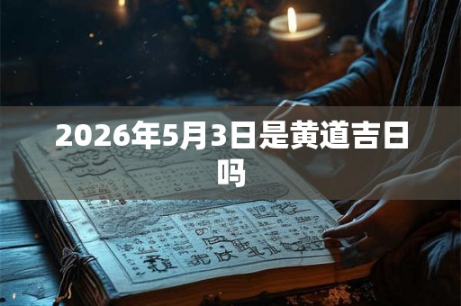 2026年5月3日是黄道吉日吗