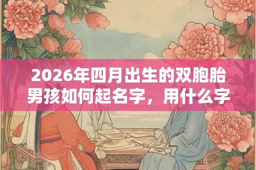 2026年四月出生的双胞胎男孩如何起名字,用什么字比较好 2026年四月出生的双胞胎男孩如何起名字,用什么字比较好