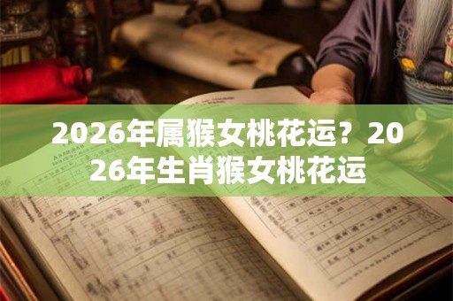 2026年属猴女桃花运？2026年生肖猴女桃花运