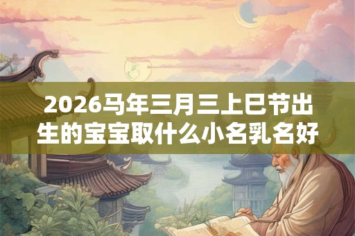 2026马年三月三上巳节出生的宝宝取什么小名乳名好