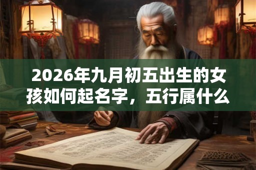 2026年九月初五出生的女孩如何起名字，五行属什么