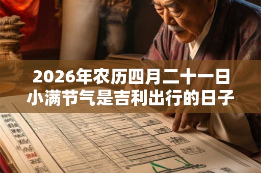 2026年农历四月二十一日小满节气是吉利出行的日子吗？
