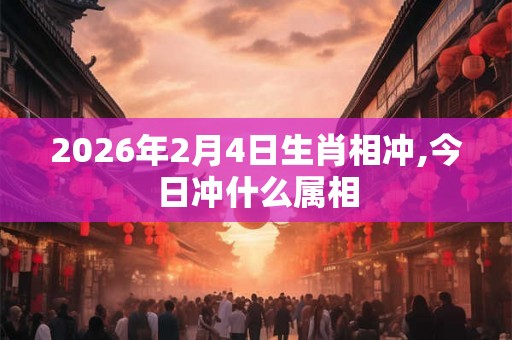 2026年2月4日生肖相冲,今日冲什么属相