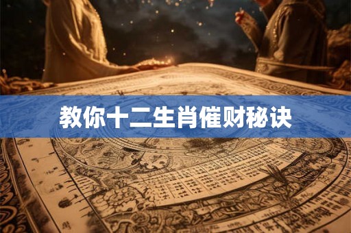 教你十二生肖催财秘诀 教你十二生肖催财秘诀