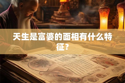 天生是富婆的面相有什么特征？