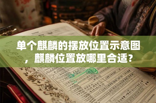 单个麒麟的摆放位置示意图，麒麟位置放哪里合适？