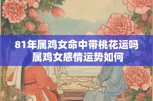 81年属鸡女命中带桃花运吗 属鸡女感情运势如何