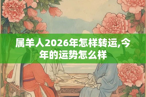 属羊人2026年怎样转运,今年的运势怎么样