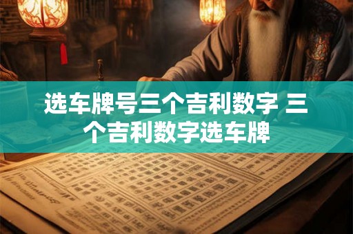 选车牌号三个吉利数字 三个吉利数字选车牌 选车牌号三个吉利数字 三个吉利数字选车牌