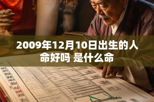 2009年12月10日出生的人命好吗 是什么命