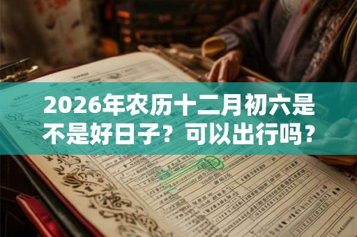 2026年农历十二月初六是不是好日子?可以出行吗? 2026年农历十二月初六是不是好日子?可以出行吗?