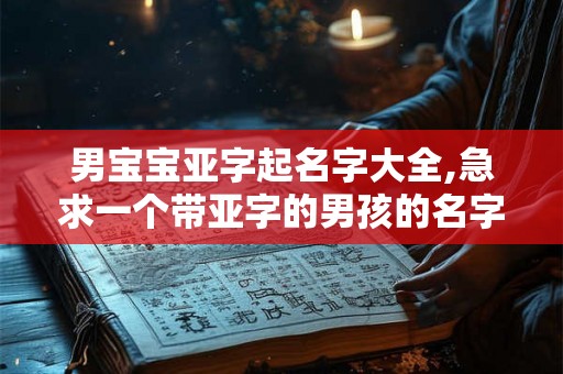男宝宝亚字起名字大全,急求一个带亚字的男孩的名字