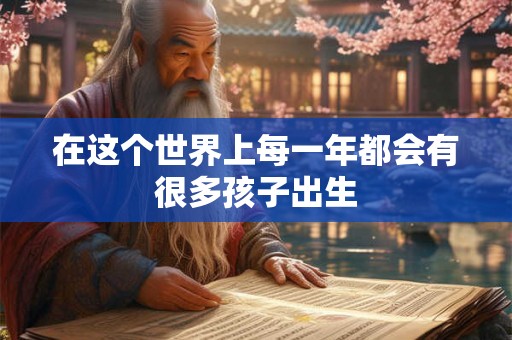在这个世界上每一年都会有很多孩子出生