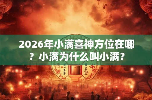 2026年小满喜神方位在哪?小满为什么叫小满? 2026年小满喜神方位在哪?小满为什么叫小满?