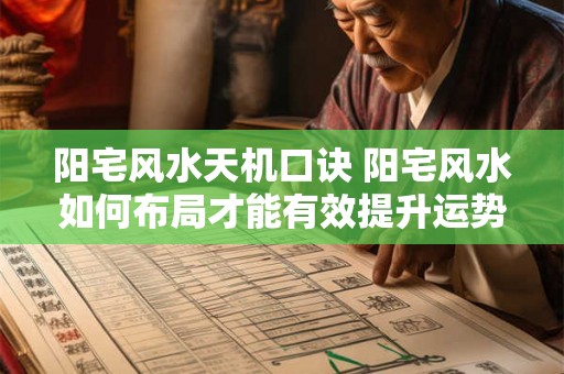 阳宅风水天机口诀 阳宅风水如何布局才能有效提升运势