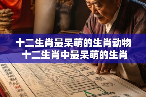 十二生肖最呆萌的生肖动物 十二生肖中最呆萌的生肖
