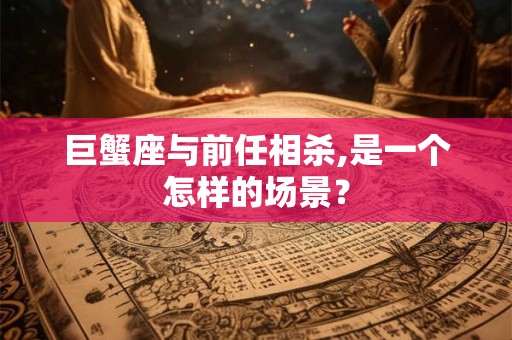 巨蟹座与前任相杀,是一个怎样的场景? 巨蟹座与前任相杀,是一个怎样的场景?