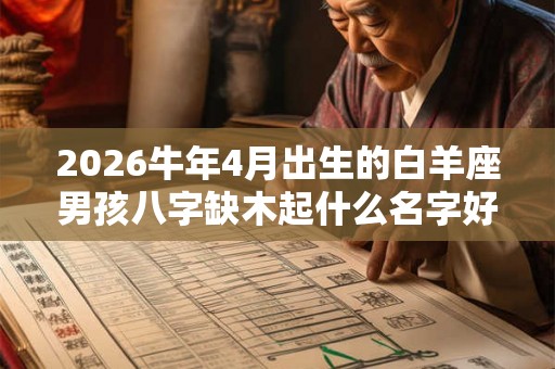 2026牛年4月出生的白羊座男孩八字缺木起什么名字好 2026牛年4月出生的白羊座男孩八字缺木起什么名字好