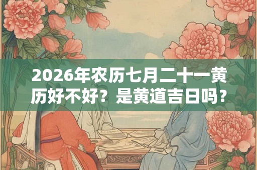 2026年农历七月二十一黄历好不好?是黄道吉日吗? 2026年农历七月二十一黄历好不好?是黄道吉日吗?