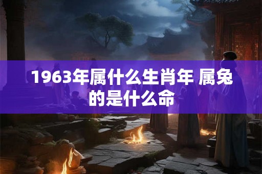 1963年属什么生肖年 属兔的是什么命 1963年属什么生肖年 属兔的是什么命