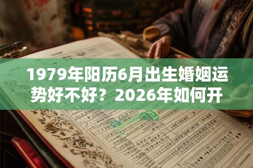 1979年阳历6月出生婚姻运势好不好？2026年如何开运转运？