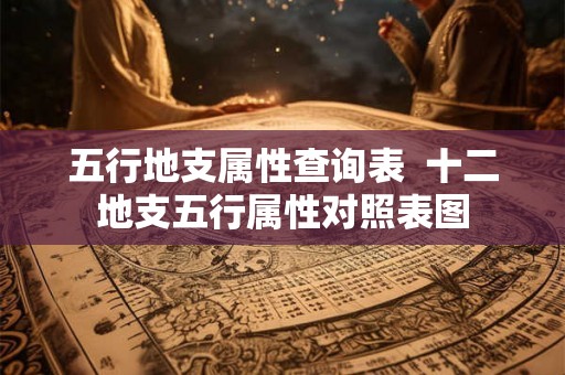 五行地支属性查询表 十二地支五行属性对照表图 五行地支属性查询表 十二地支五行属性对照表图