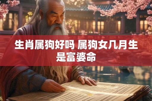 生肖属狗好吗 属狗女几月生是富婆命