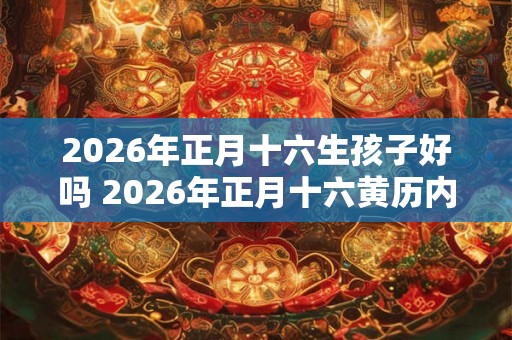 2026年正月十六生孩子好吗 2026年正月十六黄历内容