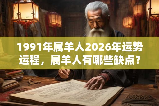 1991年属羊人2026年运势运程，属羊人有哪些缺点？