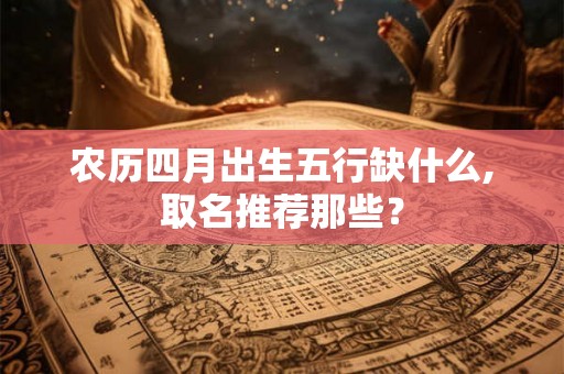 农历四月出生五行缺什么,取名推荐那些? 农历四月出生五行缺什么,取名推荐那些?