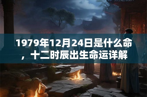 1979年12月24日是什么命，十二时辰出生命运详解
