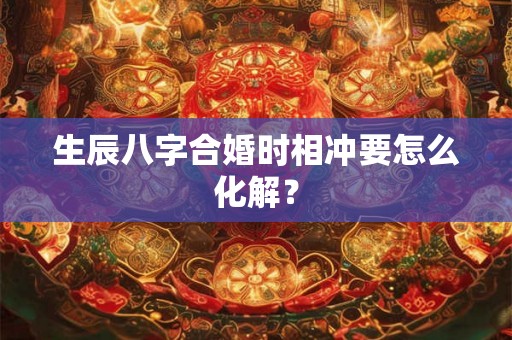 生辰八字合婚时相冲要怎么化解？