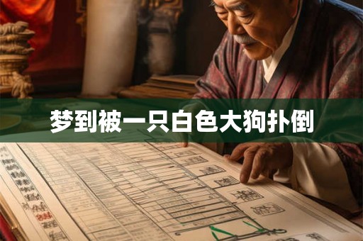 梦到被一只白色大狗扑倒