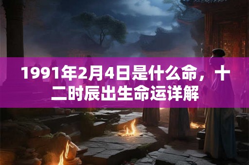 1991年2月4日是什么命，十二时辰出生命运详解