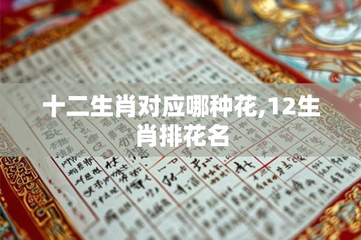 十二生肖对应哪种花,12生肖排花名