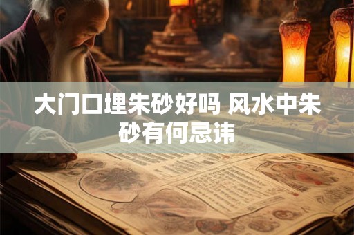大门口埋朱砂好吗 风水中朱砂有何忌讳