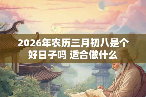 2026年农历三月初八是个好日子吗 适合做什么