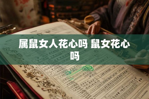 属鼠女人花心吗 鼠女花心吗