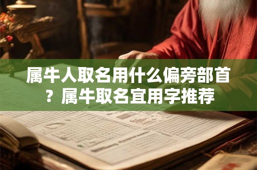 属牛人取名用什么偏旁部首？属牛取名宜用字推荐