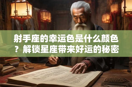 射手座的幸运色是什么颜色？解锁星座带来好运的秘密