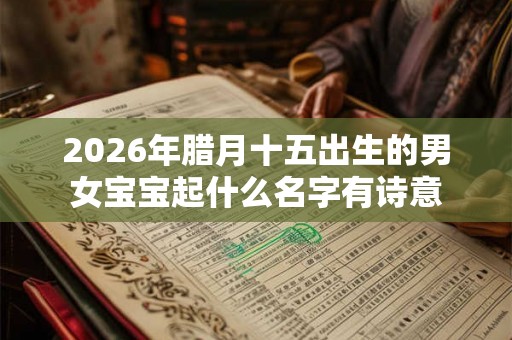 2026年腊月十五出生的男女宝宝起什么名字有诗意