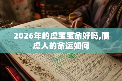 2026年的虎宝宝命好吗,属虎人的命运如何