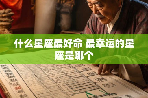 什么星座最好命 最幸运的星座是哪个