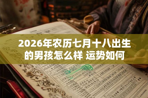 2026年农历七月十八出生的男孩怎么样 运势如何