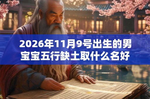 2026年11月9号出生的男宝宝五行缺土取什么名好