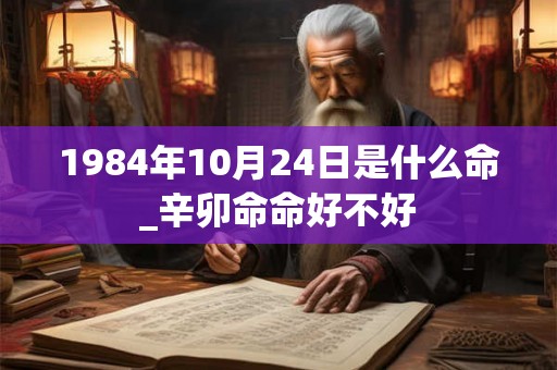 1984年10月24日是什么命_辛卯命命好不好 1984年10月24日是什么命_辛卯命命好不好