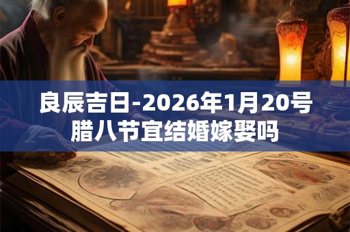 良辰吉日-2026年1月20号腊八节宜结婚嫁娶吗 良辰吉日-2026年1月20号腊八节宜结婚嫁娶吗