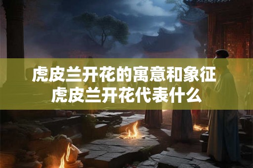 虎皮兰开花的寓意和象征 虎皮兰开花代表什么